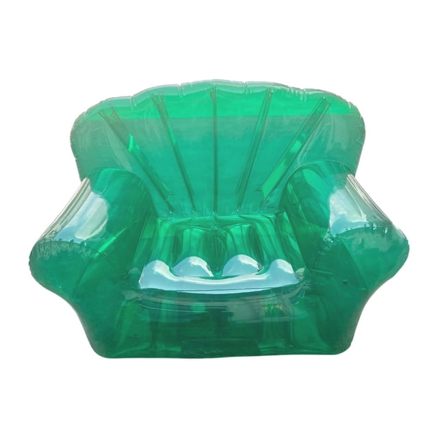 Siruishop Inflatable Chair Lazy Sofa Furniture Inflatable Sofa for Beach Camping Patio Green