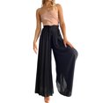 thumbnail image 4 of maskred Flowy Leg Pants For Women - Addition To Any Wardrobe Leg Pants Flowy Thin Style black,1 L, 4 of 6