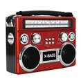 thumbnail image 1 of Supersonic SC-1097BT-RED 3 Band Radio with Bluetooth & Flashlight, Red, 1 of 8