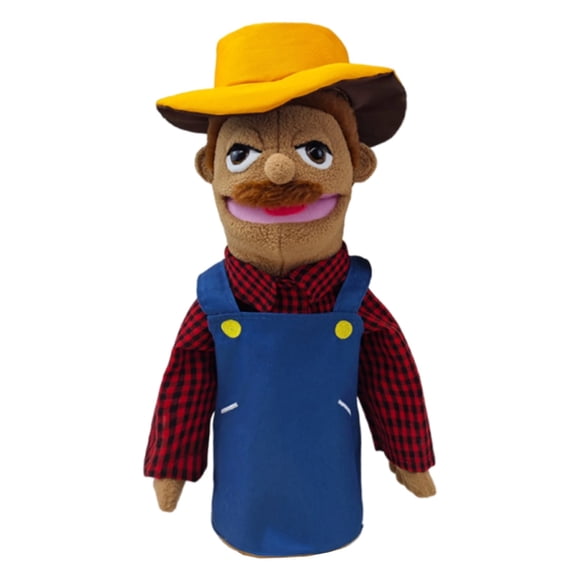 FEIJIBA Jeu de Rôle Marionnette à Main Marionnette de Fermier Poupée en Peluche Peut Être Utilisée pour Cosplay Jeu Parent-Enfant