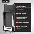 thumbnail image 2 of OVICX Quiet Portable Folding Flex Treadmill w/ Bluetooth & Fitness Tracking App, 2 of 11