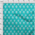 thumbnail image 2 of oneOone Viscose Chiffon Fabric Leaves & Floral Block Print Fabric BTY 42 Inch Wide, 2 of 4