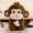 B, variant on Cheeky Banana Monkey Stuffed Toy, Jungle Cuteness, Cuddly, Child's Playmate, Adorable Lifelike Design, Quality Materials, Durable Construction, Versatile Play, Decorative, Gift