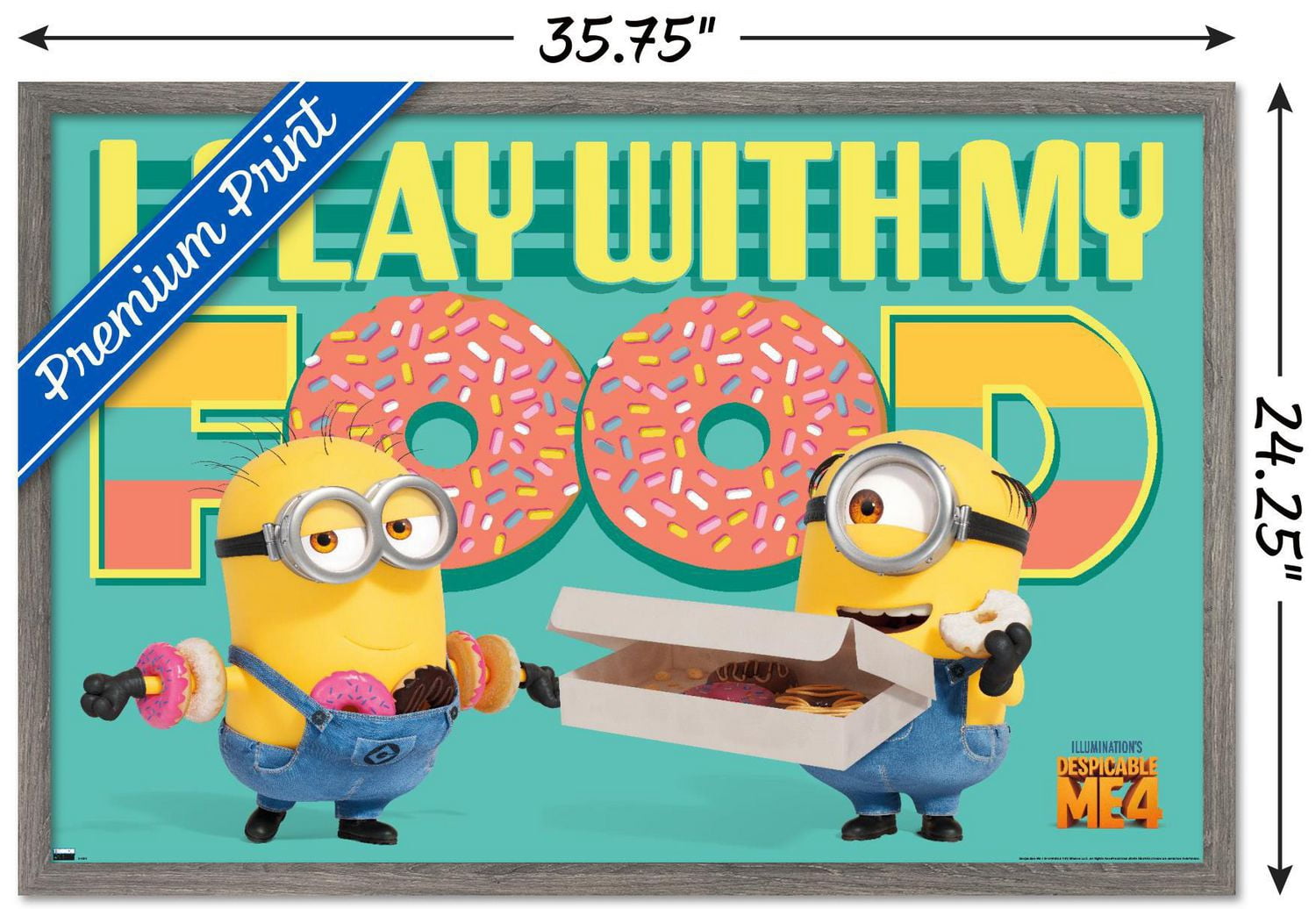 Illumination Despicable Me 4 - Donuts Wall Poster with Pushpins, 22.375" x 34"