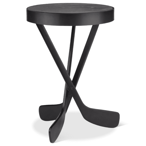 Bouclair Table d'Appoint Bâtons de Hockey Noirs