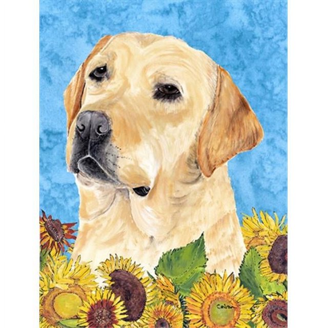 Carolines Treasures SC9056GF Labrador Drapeau Taille du Jardin