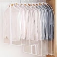 thumbnail image 1 of Sac à Vêtements Transparent Housse de Vêtement avec Fermeture Éclair, Housse de Vêtement Veste Manteau Robes Robes de Soirée Costume Protection Housse de Vêtement Étui de Robe Sac de Costume, 1 of 4