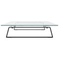 thumbnail image 3 of vidaXL Monitor Stand Black 80x35x8 cm Tempered Glass and Metal, 3 of 5