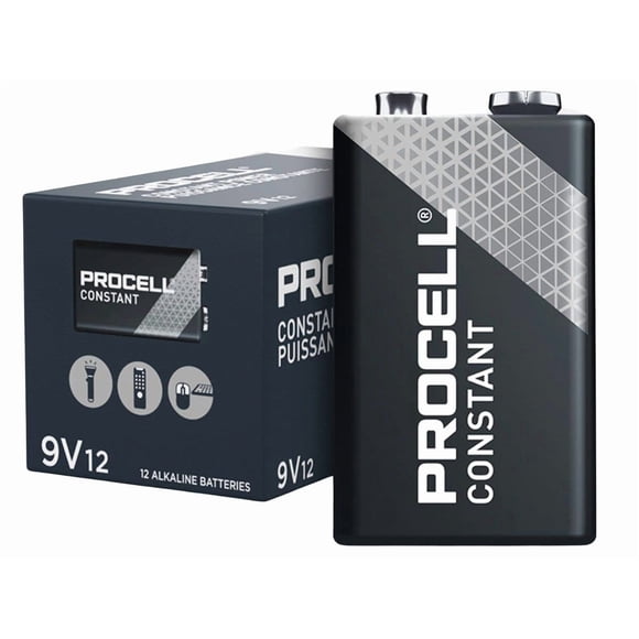 Procell Alkaline Constant Power 9V, Pack of 12