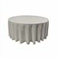 thumbnail image 3 of LA Linen TCpop132R-GrayLgtP41 Polyester Poplin Tablecloth, Light Gray - 132 in. Round, 3 of 4