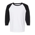 thumbnail image 1 of M&O 5540 Raglan Three-Quarter Sleeve Baseball T-Shirt, 1 of 2