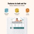 thumbnail image 2 of Dream On Me, Juniper 150 Ultra Coil Inner Spring Standard Crib & Toddler Bed Mattress In White, 2 of 6