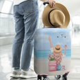 thumbnail image 3 of Travel Luggage Cover Suitcase Protector Fits 18-32 Inch Luggage Wheel Covers Patterned Travel Related Items Flower Luggage Protector Elastic Luggage Anti-scratch Suitcase Cover XL, 3 of 5