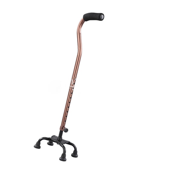 Aluminum Alloy Crutches Quad Walking Cane 250kg Bearing Capacity 10 Adjustment Levels Anti Slip Aluminum Alloy Crutches With Ergonomic Handle