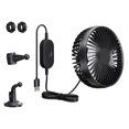 thumbnail image 4 of veasfak USB Car Cooling Fan Adjustable for Sedan Backseat Dashboard Van Black, 4 of 9