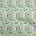 thumbnail image 1 of oneOone Cotton Jersey Pear Green Fabric Abstract Floral Craft Projects Decor Fabric Printed By The Yard 58 Inch Wide-1ra, 1 of 5