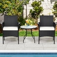 thumbnail image 2 of Costway 2PC Chairs Outdoor Patio Rattan Wicker Dining Arm Seat w/ Cushions, 2 of 10