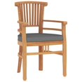 thumbnail image 2 of vidaXL 3 Piece Garden Dining Set Solid Wood Teak, 2 of 5