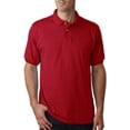 thumbnail image 2 of Hanes Cotton-Blend Men`s Jersey Polo, XL, Deep Red, 2 of 7