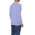 thumbnail image 3 of INSPIRE CHIC T-Shirt pour Homme à Rayures Col Rond Manches Longues Chandail Haut 42 Rayure Bleue, 3 of 7