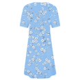 thumbnail image 3 of Ovzne Robes d'Été pour Femmes Robe pour Femme Mode pour Femmes Col Rond Manches Courtes Robe Chandail Imprimée Robe d'Été Manches Courtes Liquidation, 3 of 4