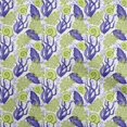 thumbnail image 1 of oneOone Velvet Dark Purple Fabric Sea Shells Ocean Sewing Craft Projects Fabric Prints By Yard 58 Inch Wide, 1 of 4