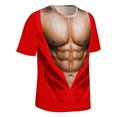 thumbnail image 5 of LSLJS T-Shirt à Manches Courtes Col Rond Imprimé Muscle pour Hommes, Chemises et T-Shirts Athlétiques pour Hommes Cadeaux pour Hommes, 5 of 5
