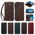 thumbnail image 4 of Samsung Galaxy M56 Wallet Cover with Zipper Pocket, Brown, 4 of 6