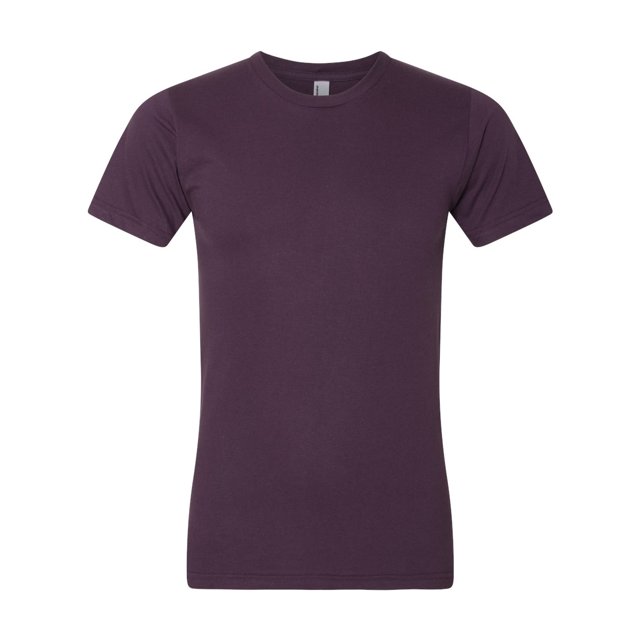 American Apparel Fine Jersey Tee, S, Eggplant