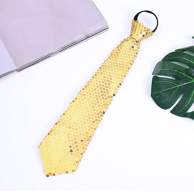 Accessoire de Scène de Carnaval pour Hommes et Femmes, Cravate Réglable à Paillettes