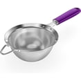thumbnail image 1 of Passoire à Mailles en Acier Inoxydable 18/8: U-Taste Passoire Fine de Cuisine de 5,5 Pouces avec Poignée en Silicone Robuste Rivetée et Maille 30 pour Filtrer la Farine, les Pâtes, les Fruits, le Quinoa (Violet), 1 of 11