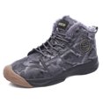 thumbnail image 1 of Hommes Bottines Décontractées Marche Hiver Neige Coton Molleton Doublé Chaussures Chaudes, 1 of 7