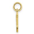 thumbnail image 2 of Diamond2Deal 10K Yellow Gold Solid Small Letter V Initial Charm Pendant for Women, 2 of 5