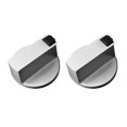 thumbnail image 1 of 2 Pcs Interrupteurs Rotatifs Bouton Rond Brûleur de Cuisinière Bouton Rond Cuisinière Four Pièces de Cuisine Poignées Bouton d'Interrupteur de Feu en Métal, 8 mm, Type 2, 1 of 9