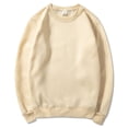 thumbnail image 2 of vdgthytj Men's Crewneck Sweatshirt Long Sleeve Basic Solid Color Shirts Fall Fleece Casual Loose Pullover Tops, 2 of 3