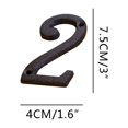 thumbnail image 1 of Aodebiao Creative Alloy Wrought Iron Floating House Numbers Modern House Address Number,Anti-Rust House Numbers Decorative Address Sign for Door Garden Mailbox with Nail Kit,Coated Black, 1 of 3