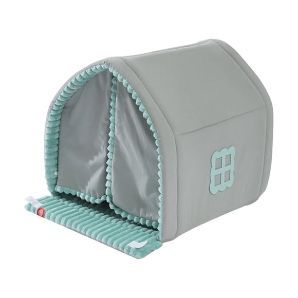 Hearth & Gear Insulated Winter For Small Warm Enclosed Bed With Soft Mat Comfortable Indoor Outdoor Use Metal Pethouse Decorative Pet Nesting for outside Outdoor Hanging Pet Feeder S outside Pet for