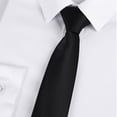 thumbnail image 2 of TopTie Unisex Necktie Solid Color Pink Skinny Tie, 2 of 7