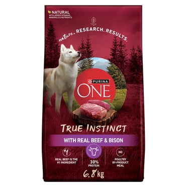Purina ONE Vrai Instinct Boeuf & Bison, Nourriture Sèche pour Chiens 6.8kg