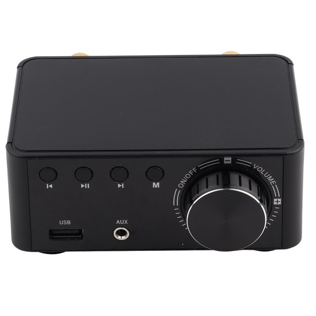 Stereo , 30W X 2 And 4 Ohms Digital Audio No Auditory Noise For AMP Black