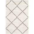 thumbnail image 1 of SAFAVIEH Hudson Amias Geometric Shag Runner Rug, Ivory/Grey, 2'3" x 12', 1 of 3
