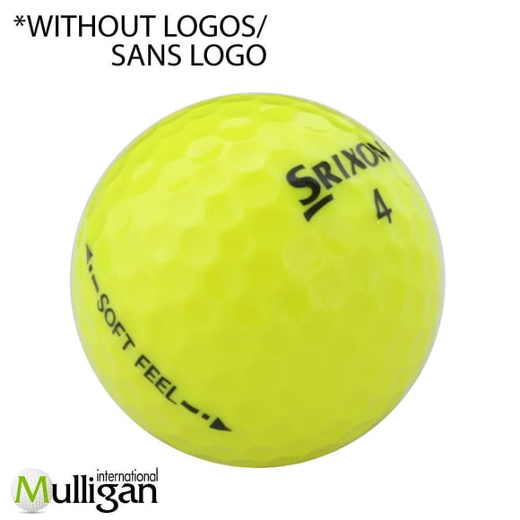 Mulligan - 48 Srixon Soft Feel 5A Pristine Recycled Used Golf Balls, Yellow