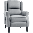 thumbnail image 1 of HOMCOM Fauteuil Inclinable de Massage Fauteuil Inclinable à Poussée avec Repose-Pieds, 1 of 10