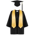 thumbnail image 1 of MIASHUI Preschool Kindergarten Graduation Gown Cap Set with Tassel and Graduation Sash,Black,8-10 Years, 1 of 9