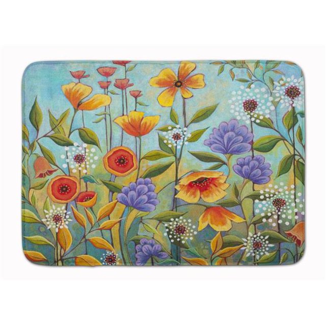 Carolines Treasures PPD3016RUG Tapis de Mousse à Mémoire de Forme Lavable à la Machine à Fleurs 19 x 27 Po