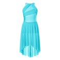 thumbnail image 1 of MSemis Jupe en Tulle Sans Manches avec Strass Brillant pour Filles, Moderne Contemporain Bleu Clair 16, 1 of 6