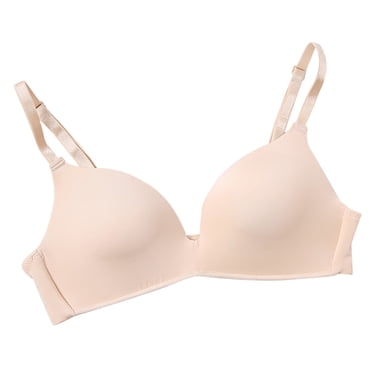 Soutien-gorge T-Shirt Sans Armatures pour Femmes, Soutiens-Gorge pour Femmes Confort Sans Coutures, Soutien-Gorge Léger Ajustable, Soutiens-Gorge Sans Armatures de Tous les Jours pour Femmes, Soutien-Gorge T-Shirt Doublé Confort Effet Lissant sous les Aisselles pour Femmes
