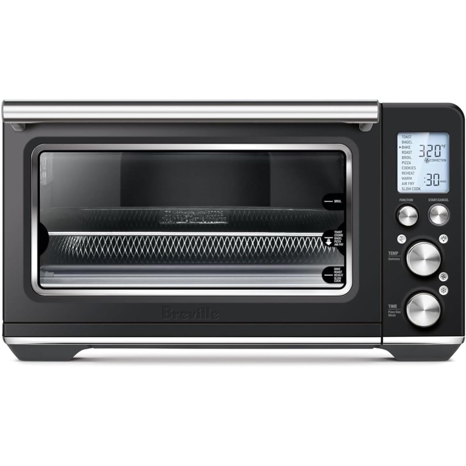 Breville the Smart Oven Air Fryer Convection Countertop Oven, 11 Cooking Functions, Black Truffle