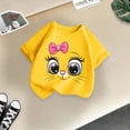 thumbnail image 4 of T-shirt Mignon à Imprimé pour Fille, Col Rond, Manches Courtes, Été, Décontracté, Ample, Mode, Hauts T-Shirt Longs, Superposition, Hauts pour Enfants, Chemise à Manches Longues à Rayures, Soutien-Gorge Intégré pour Fille, Chemise à Manches Longues pour Fille, Chemise Taille 8 pour Fille, 4 of 4