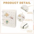 thumbnail image 3 of Enamel Pin Display Book with 4 Pages, Portable Pin Collection Holder for Travel Collectors, White, 3 of 7